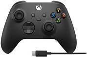Microsoft Xbox Wireless Controller + USB-C Cable Gamepad PC - Xbox One - Xbox One S - Xbox One X - Xbox Series S - Xbox Series X Analog / Digital Schwarz (1V8-00002) von Microsoft