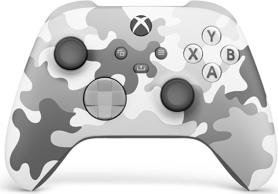 Microsoft Xbox Wireless Controller - Arctic Camo Special Edition - Game Pad - kabellos - Bluetooth - weißes Tarmuster, Gray Camouflage - für PC, Android, iOS, Microsoft Xbox Series S, Microsoft Xbox Series X (QAU-00139) von Microsoft