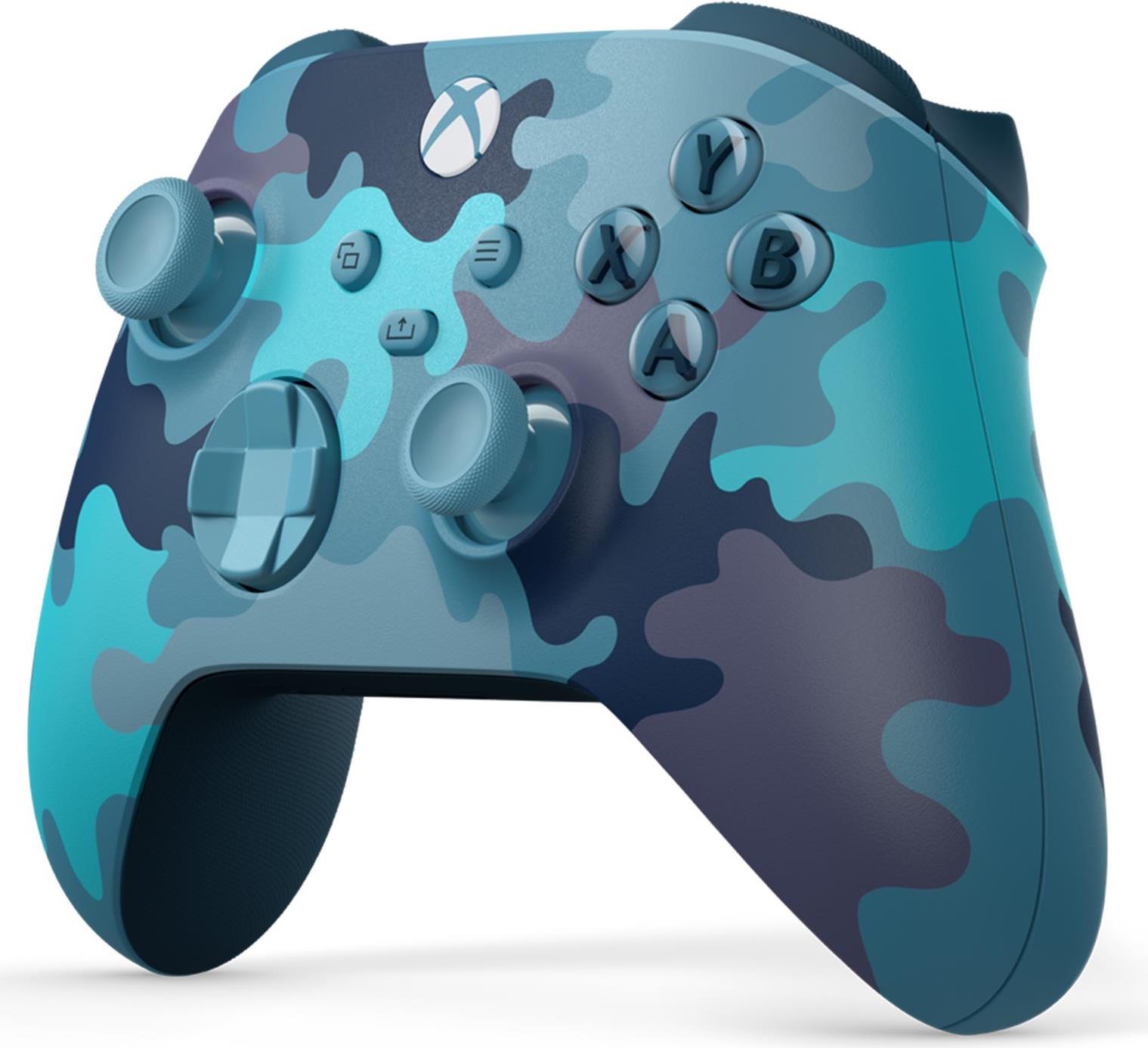 Microsoft Xbox Wireless Controller - Mineral Camo Special Edition - Game Pad - kabellos - Bluetooth - Aquamarin, Camouflage, dunkellila, Hellpurpur, Mineral Blue - für PC, Microsoft Xbox One, Microsoft Xbox One S, Microsoft Xbox One X, Android, iOS, Microsoft Xbox Series S, Microsoft Xbox Series X von Microsoft