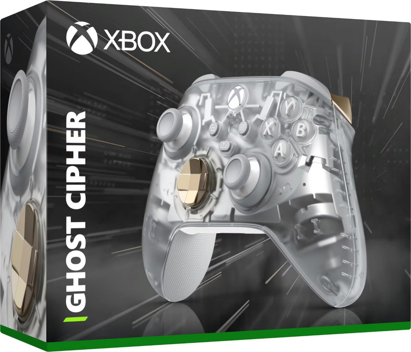 Microsoft Xbox Wireless Controller Windows + Series X/S Ghost Cipher SE Xbox-Controller (Special Edition, 1 St., Transparent) von Microsoft