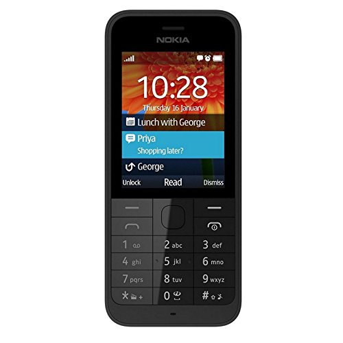 Nokia 220 Dual-SIM Schwarz EU [2,4" LCD-Display (6,1 cm von Microsoft