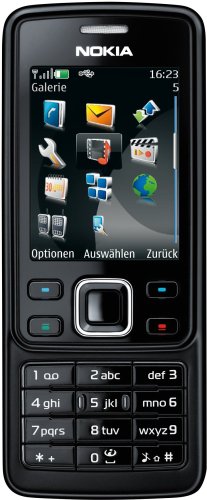 Nokia 6300 Black (Edge, GPRS, Kamera mit 2 MP, Musik-Player, Bluetooth, Organizer) Handy von Microsoft