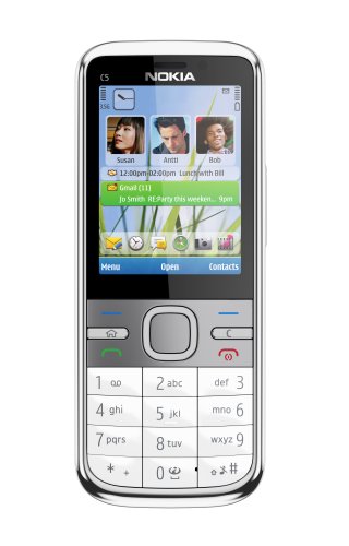 Nokia C5 – 00 Smartphone GSM/GPRS/Edge Bluetooth GPS weiß von Microsoft