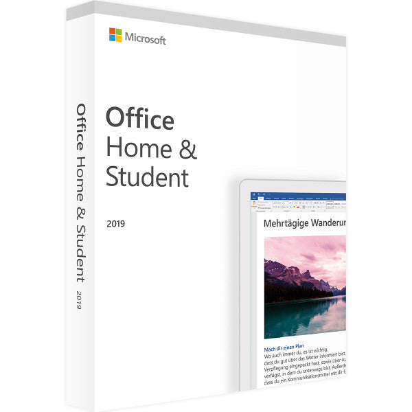 OFFICE 2019 HOME & STUDENT - Produktschlüssel - Vollversion - Sofort-Download - 1 PC von Microsoft