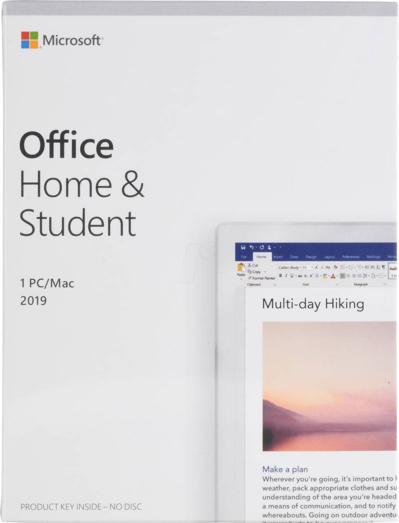 OFFICE 2019HS UK - Software, Office 2019 Home & Student, UK (PKC) von Microsoft