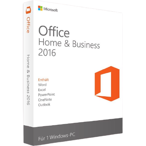 Office 2016 Home & Business, Vollversion, ESD, 32- und 64-bit Ausführung von Microsoft