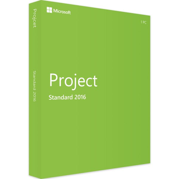 PROJECT 2016 STANDARD - Produktschlüssel - Vollversion - Sofort-Download - 1 PC von Microsoft