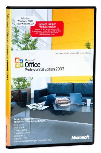 SB/MS OfficePro 2003+SP2 CD W32 1pk, incl. Word, Excel, Outlook, PowerPoint, Publisher, Access von Microsoft