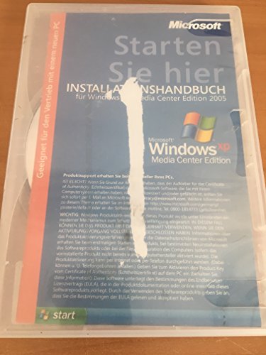 Systembuilder Windows XP Media Center Edition 2005 URP2 SP2b 1pk DSP OEI CD von Microsoft