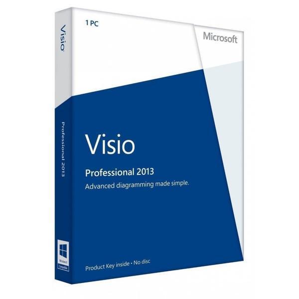 VISIO 2013 PROFESSIONAL - Produktschlüssel - Vollversion - Sofort-Download - 1 PC von Microsoft