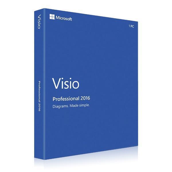 VISIO 2016 PROFESSIONAL - Produktschlüssel - Vollversion - Sofort-Download - 1 PC von Microsoft