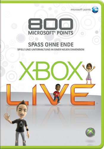 Xbox 360 - Live Points Card 800 von Microsoft