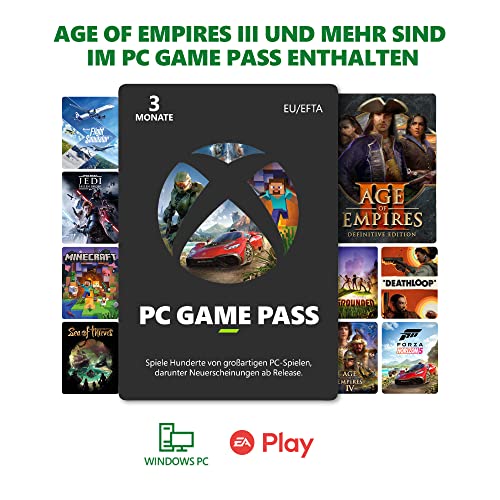Xbox Game Pass für PC - 3 Monate | PC Code | Mitgliedschaft beinhaltet Age of Empires III ab dem 15. Oktober von Microsoft