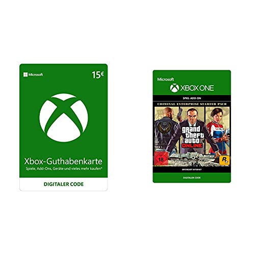 Xbox Live - 15 EUR Guthaben [Xbox Live Online Code] & Grand Theft Auto V: Criminal Enterprise Starter Pack DLC | Xbox One - Download Code von Microsoft