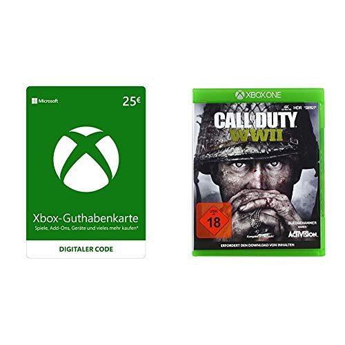 Xbox Live - 25 EUR Guthaben [Xbox Live Online Code] & Call of Duty: WWII - Standard Edition - [Xbox One] von Microsoft