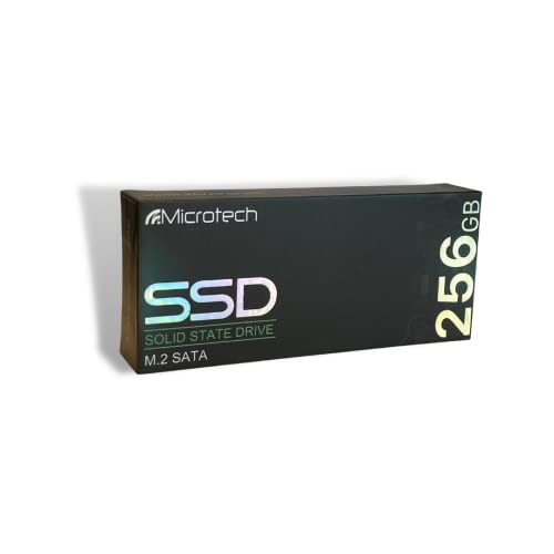 Microtech SSD 256 GB, SATA-Schnittstelle, Form m.2 2280, MLC Multilevel Cell, Geschwindigkeit schreiben Daten 400 MB/s, Datenrate 530 MB/s, Datenübertragungsrate 6 Gbit/s von Microtech