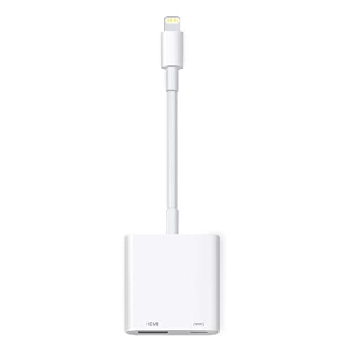 [Apple MFi-zertifiziert] Lightning auf HDMI-Adapter für iPhone, digitaler AV-Audio-Dongle, 1080P Sync-Bildschirmkabel mit Lightning-Ladeanschluss für iPhone, iPad zu TV/Projektor/Monitor benötigt Stromversorgung von Microwoo