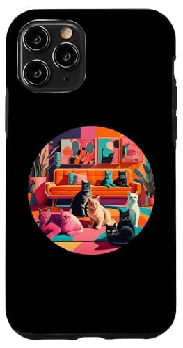 Lustige, moderne Katzen-Looks, Retro-Katzen aus der Mitte des Jahrhunderts Hülle für iPhone 11 Pro Lustige, moderne Katzen-Looks, Retro-Katzen aus der Mitte des Jahrhunderts Hülle für iPhone 11 Pro von Mid Century Modern Feline Funnies