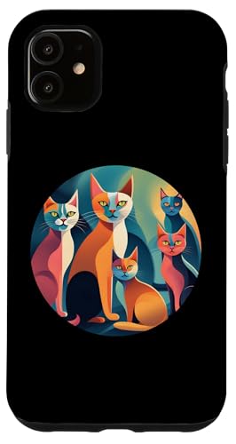 Lustige, moderne Katzen-Looks, Retro-Katzen aus der Mitte des Jahrhunderts Hülle für iPhone 11 Lustige, moderne Katzen-Looks, Retro-Katzen aus der Mitte des Jahrhunderts Hülle für iPhone 11 von Mid Century Modern Feline Funnies