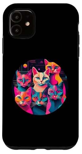Lustige, moderne Katzen-Looks, Retro-Katzen aus der Mitte des Jahrhunderts Hülle für iPhone 11 Lustige, moderne Katzen-Looks, Retro-Katzen aus der Mitte des Jahrhunderts Hülle für iPhone 11 von Mid Century Modern Feline Funnies