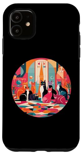 Lustige, moderne Katzen-Looks, Retro-Katzen aus der Mitte des Jahrhunderts Hülle für iPhone 11 Lustige, moderne Katzen-Looks, Retro-Katzen aus der Mitte des Jahrhunderts Hülle für iPhone 11 von Mid Century Modern Feline Funnies