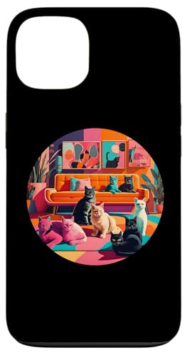 Lustige, moderne Katzen-Looks, Retro-Katzen aus der Mitte des Jahrhunderts Hülle für iPhone 13 Lustige, moderne Katzen-Looks, Retro-Katzen aus der Mitte des Jahrhunderts Hülle für iPhone 13 von Mid Century Modern Feline Funnies