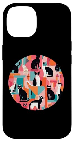 Lustige, moderne Katzen-Looks, Retro-Katzen aus der Mitte des Jahrhunderts Hülle für iPhone 14 Lustige, moderne Katzen-Looks, Retro-Katzen aus der Mitte des Jahrhunderts Hülle für iPhone 14 von Mid Century Modern Feline Funnies