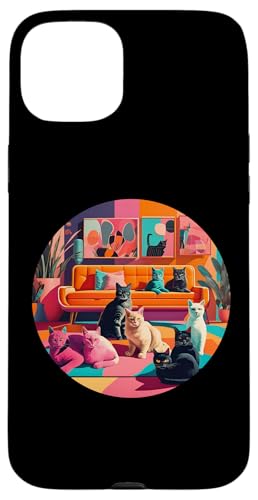 Lustige, moderne Katzen-Looks, Retro-Katzen aus der Mitte des Jahrhunderts Hülle für iPhone 15 Plus Lustige, moderne Katzen-Looks, Retro-Katzen aus der Mitte des Jahrhunderts Hülle für iPhone 15 Plus von Mid Century Modern Feline Funnies