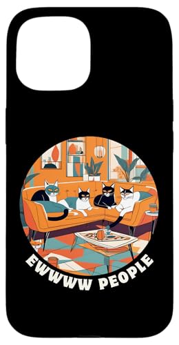 Lustige, moderne Katzen-Looks, Retro-Katzen aus der Mitte des Jahrhunderts Hülle für iPhone 15 Lustige, moderne Katzen-Looks, Retro-Katzen aus der Mitte des Jahrhunderts Hülle für iPhone 15 von Mid Century Modern Feline Funnies