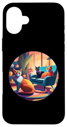 Lustige, moderne Katzen-Looks, Retro-Katzen aus der Mitte des Jahrhunderts Hülle für iPhone 16 Plus Lustige, moderne Katzen-Looks, Retro-Katzen aus der Mitte des Jahrhunderts Hülle für iPhone 16 Plus von Mid Century Modern Feline Funnies