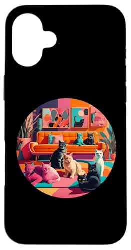 Lustige, moderne Katzen-Looks, Retro-Katzen aus der Mitte des Jahrhunderts Hülle für iPhone 16 Plus Lustige, moderne Katzen-Looks, Retro-Katzen aus der Mitte des Jahrhunderts Hülle für iPhone 16 Plus von Mid Century Modern Feline Funnies