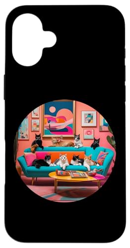 Lustige, moderne Katzen-Looks, Retro-Katzen aus der Mitte des Jahrhunderts Hülle für iPhone 16 Plus Lustige, moderne Katzen-Looks, Retro-Katzen aus der Mitte des Jahrhunderts Hülle für iPhone 16 Plus von Mid Century Modern Feline Funnies
