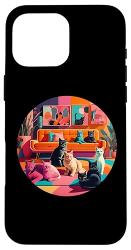 Lustige, moderne Katzen-Looks, Retro-Katzen aus der Mitte des Jahrhunderts Hülle für iPhone 16 Pro Max Lustige, moderne Katzen-Looks, Retro-Katzen aus der Mitte des Jahrhunderts Hülle für iPhone 16 Pro Max von Mid Century Modern Feline Funnies