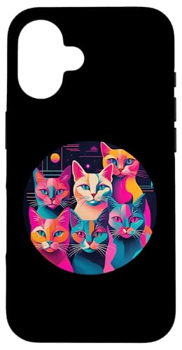 Lustige, moderne Katzen-Looks, Retro-Katzen aus der Mitte des Jahrhunderts Hülle für iPhone 16 Lustige, moderne Katzen-Looks, Retro-Katzen aus der Mitte des Jahrhunderts Hülle für iPhone 16 von Mid Century Modern Feline Funnies