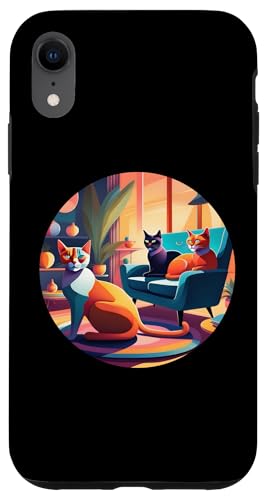 Lustige, moderne Katzen-Looks, Retro-Katzen aus der Mitte des Jahrhunderts Hülle für iPhone XR Lustige, moderne Katzen-Looks, Retro-Katzen aus der Mitte des Jahrhunderts Hülle für iPhone XR von Mid Century Modern Feline Funnies