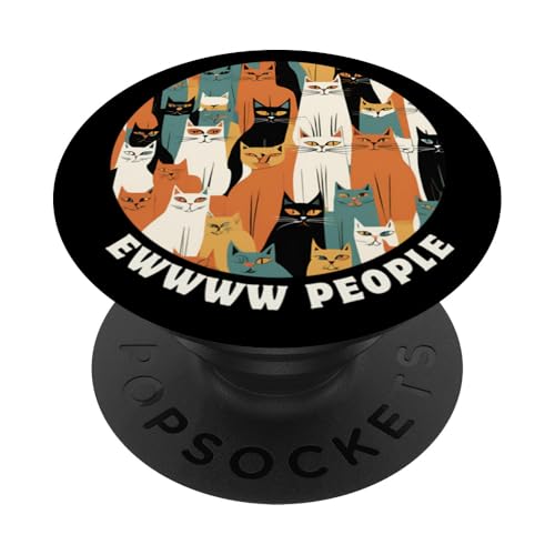 Lustige, moderne Katzen-Looks, Retro-Katzen aus der Mitte des Jahrhunderts PopSockets Klebender PopGrip Lustige, moderne Katzen-Looks, Retro-Katzen aus der Mitte des Jahrhunderts PopSockets Klebender PopGrip von Mid Century Modern Feline Funnies