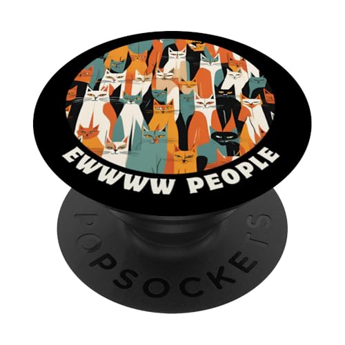 Lustige, moderne Katzen-Looks, Retro-Katzen aus der Mitte des Jahrhunderts PopSockets Klebender PopGrip Lustige, moderne Katzen-Looks, Retro-Katzen aus der Mitte des Jahrhunderts PopSockets Klebender PopGrip von Mid Century Modern Feline Funnies