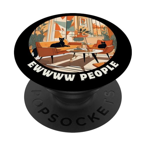 Lustige, moderne Katzen-Looks, Retro-Katzen aus der Mitte des Jahrhunderts PopSockets Klebender PopGrip Lustige, moderne Katzen-Looks, Retro-Katzen aus der Mitte des Jahrhunderts PopSockets Klebender PopGrip von Mid Century Modern Feline Funnies