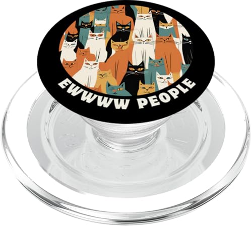Lustige, moderne Katzen-Looks, Retro-Katzen aus der Mitte des Jahrhunderts PopSockets PopGrip für MagSafe Lustige, moderne Katzen-Looks, Retro-Katzen aus der Mitte des Jahrhunderts PopSockets PopGrip für MagSafe von Mid Century Modern Feline Funnies