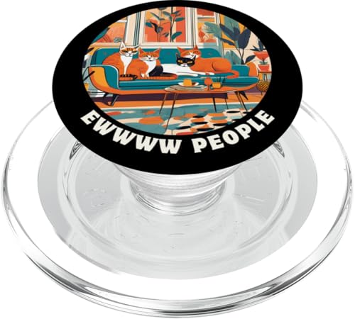 Lustige, moderne Katzen-Looks, Retro-Katzen aus der Mitte des Jahrhunderts PopSockets PopGrip für MagSafe Lustige, moderne Katzen-Looks, Retro-Katzen aus der Mitte des Jahrhunderts PopSockets PopGrip für MagSafe von Mid Century Modern Feline Funnies