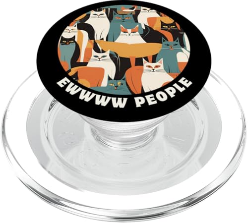 Lustige, moderne Katzen-Looks, Retro-Katzen aus der Mitte des Jahrhunderts PopSockets PopGrip für MagSafe Lustige, moderne Katzen-Looks, Retro-Katzen aus der Mitte des Jahrhunderts PopSockets PopGrip für MagSafe von Mid Century Modern Feline Funnies
