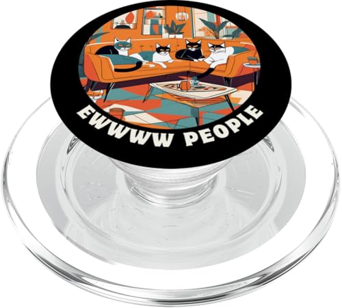 Lustige, moderne Katzen-Looks, Retro-Katzen aus der Mitte des Jahrhunderts PopSockets PopGrip für MagSafe Lustige, moderne Katzen-Looks, Retro-Katzen aus der Mitte des Jahrhunderts PopSockets PopGrip für MagSafe von Mid Century Modern Feline Funnies