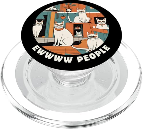 Lustige, moderne Katzen-Looks, Retro-Katzen aus der Mitte des Jahrhunderts PopSockets PopGrip für MagSafe Lustige, moderne Katzen-Looks, Retro-Katzen aus der Mitte des Jahrhunderts PopSockets PopGrip für MagSafe von Mid Century Modern Feline Funnies