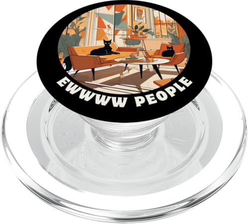 Lustige, moderne Katzen-Looks, Retro-Katzen aus der Mitte des Jahrhunderts PopSockets PopGrip für MagSafe Lustige, moderne Katzen-Looks, Retro-Katzen aus der Mitte des Jahrhunderts PopSockets PopGrip für MagSafe von Mid Century Modern Feline Funnies