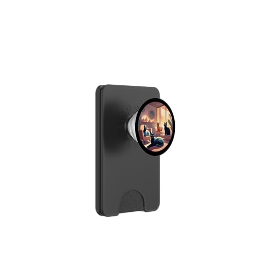 Lustige, moderne Katzen-Looks, Retro-Katzen aus der Mitte des Jahrhunderts PopSockets PopWallet für MagSafe Lustige, moderne Katzen-Looks, Retro-Katzen aus der Mitte des Jahrhunderts PopSockets PopWallet für MagSafe von Mid Century Modern Feline Funnies