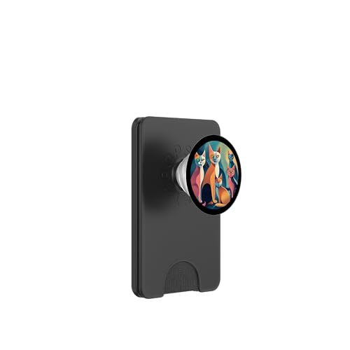Lustige, moderne Katzen-Looks, Retro-Katzen aus der Mitte des Jahrhunderts PopSockets PopWallet für MagSafe Lustige, moderne Katzen-Looks, Retro-Katzen aus der Mitte des Jahrhunderts PopSockets PopWallet für MagSafe von Mid Century Modern Feline Funnies