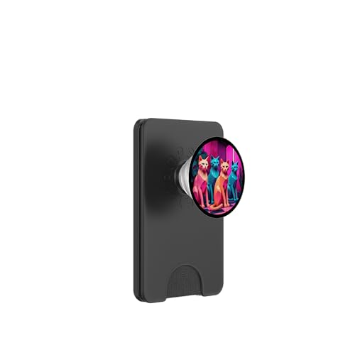 Lustige, moderne Katzen-Looks, Retro-Katzen aus der Mitte des Jahrhunderts PopSockets PopWallet für MagSafe Lustige, moderne Katzen-Looks, Retro-Katzen aus der Mitte des Jahrhunderts PopSockets PopWallet für MagSafe von Mid Century Modern Feline Funnies