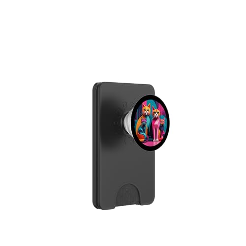 Lustige, moderne Katzen-Looks, Retro-Katzen aus der Mitte des Jahrhunderts PopSockets PopWallet für MagSafe Lustige, moderne Katzen-Looks, Retro-Katzen aus der Mitte des Jahrhunderts PopSockets PopWallet für MagSafe von Mid Century Modern Feline Funnies