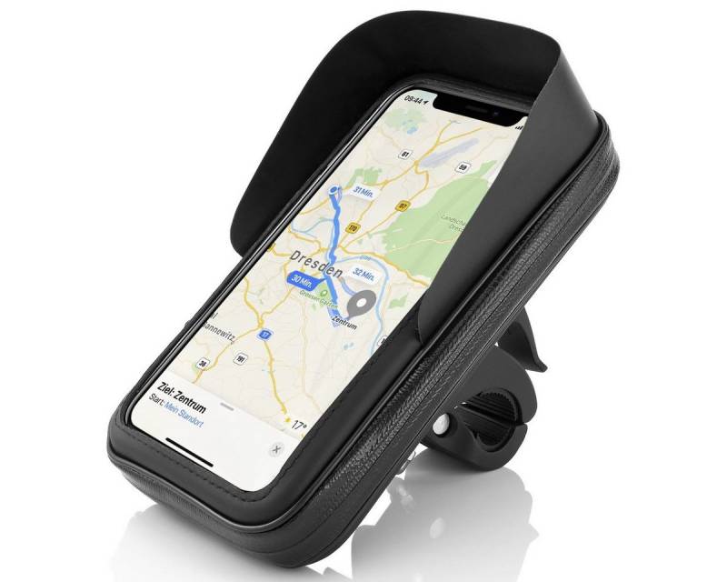 MidGard Fahrrad- & Motorrad-Halterung Tasche f Handy Smartphone 5,7 - 6,3 Zoll Smartphone-Halterung von MidGard