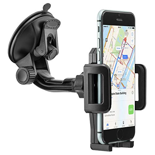 MidGard Universal 360° drehbar Saugnapf Armaturenbrett Handy Autohalterung für Handy, Smartphone, Phablet, Navigationsgeräte usw. von MidGard